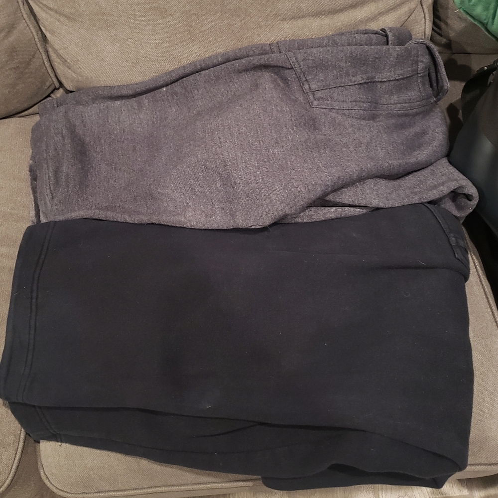 Two pants.Used in good condition cotton swear pants.